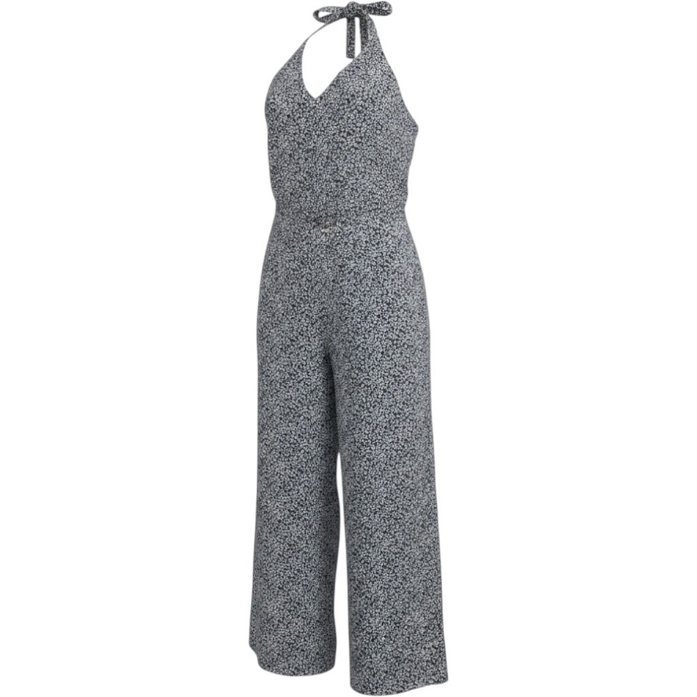GAP Halter Jumpsuit Floral V-Neck Sleeveless One-Piece Women's M
